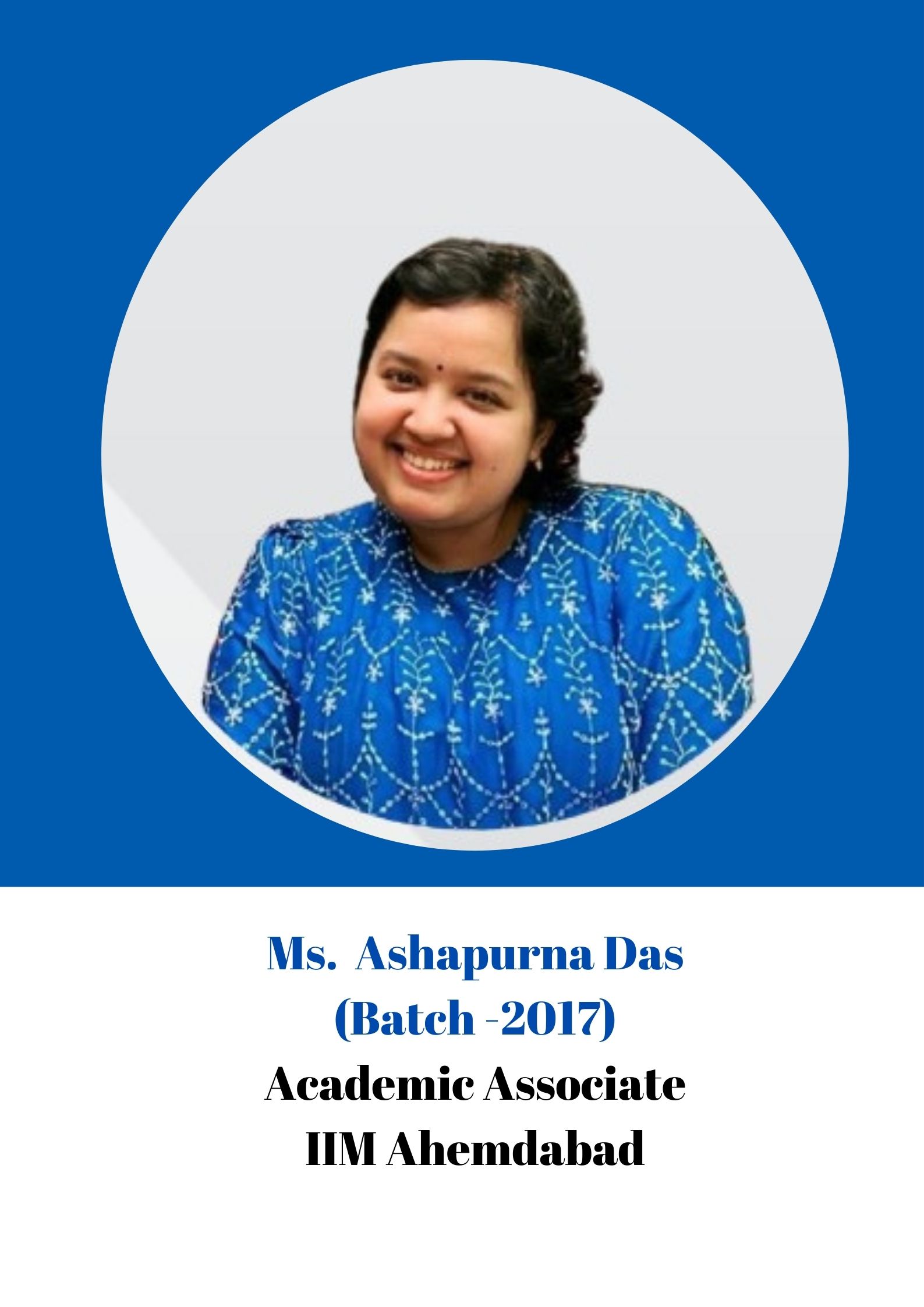 Ms. Ashapurna Das